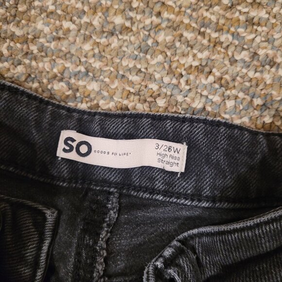 SO High Rise Straight Ripped Jeans - Picture 3 of 3